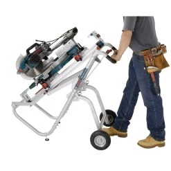 Portable Folding Gravity Rise Miter Saw Stand with Wheels by Bosch -Bosch outlet store bosch tool stands t4b 4f 1000