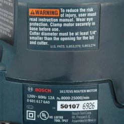 12 Amp Corded Electronic 2.25 Horse Power Variable Speed Fixed-Base Router by Bosch -Bosch outlet store bosch wood routers 1617evs c3 1000