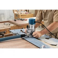 12 Amp 2-1/4 HP Plunge and Fixed Base Corded Router Kit with Bonus Guide, Dust Extraction Hood and Adapter by Bosch -Bosch outlet store bosch wood routers 1617evspkra1054 44 1000