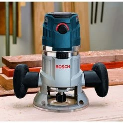 15 Amp 3-1/2 in. 2.3 HP Corded Electric Variable Speed Fixed Base Router Kit with Trigger Control by Bosch -Bosch outlet store bosch wood routers mrf23evs 1f 1000