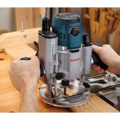 15 Amp 3-1/2 in. 2.3 HP Corded Electric Variable Speed Fixed Base Router Kit with Trigger Control by Bosch -Bosch outlet store bosch wood routers mrf23evs 4f 1000