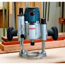 15 Amp Corded 2.3 HP Electronic Variable-Speed 3-1/2 in. Plunge-Base Router with LED Light by Bosch -Bosch outlet store bosch wood routers mrp23evs 44 1000