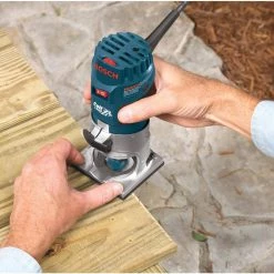 5.6 Amp 1.0 HP 120-Volt Variable-Speed Fixed Base Corded Palm Router by Bosch -Bosch outlet store bosch wood routers pr20evs 31 1000